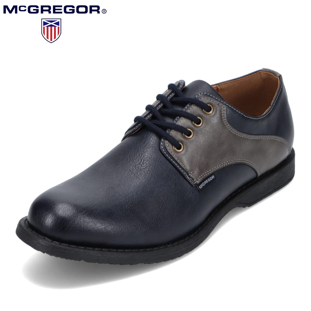 マックレガー McGREGOR MC9102 メンズ靴 靴 シューズ 3E相当 カジュアルシューズ アンティーク 防水 雨の日 晴雨兼用 ふかふか インソール ネイビー 4,528円