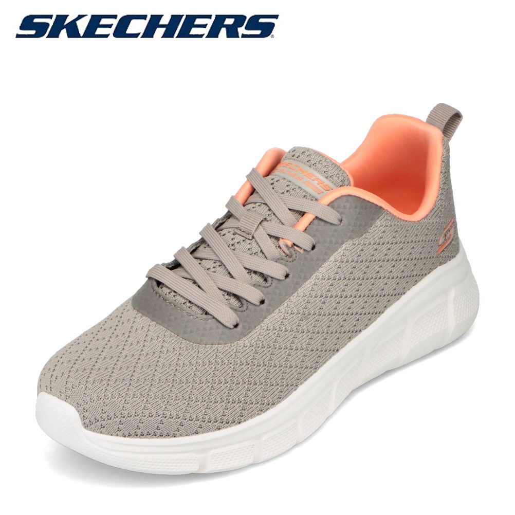 スケッチャーズ SKECHERS 117328W レディース靴 靴 シューズ 4E相当 ローカットスニーカー BOBS B FLEX - QUICK ニット クッション性 ワイド フィット感 人気 ブランド ベージュ