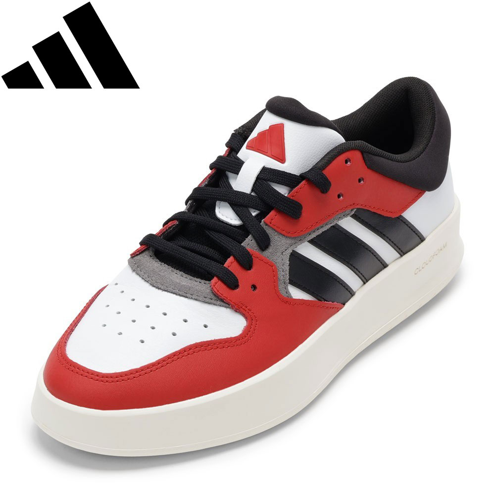 【全品P15倍！10日00:00～24H限定】アディダス adidas ID1249 メンズ靴 靴 シューズ スニーカー ローカットスニーカー COURT 24 U コートスニーカー カジュアル レースアップ 人気 ブランド レッド×ブラック
