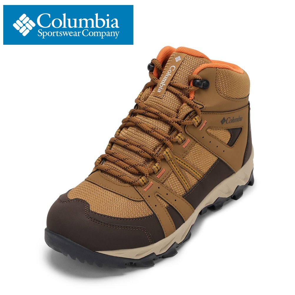 コロンビア Columbia YK5250 レディース靴 靴 シューズ 3E スニーカー アウトドア トレッキング 防水 シューズ 軽量 セイバー オムニテック ミッド クッション性 防滑 グリップ力 フィット ハイカットスニーカー 人気 ブランド ブラウン