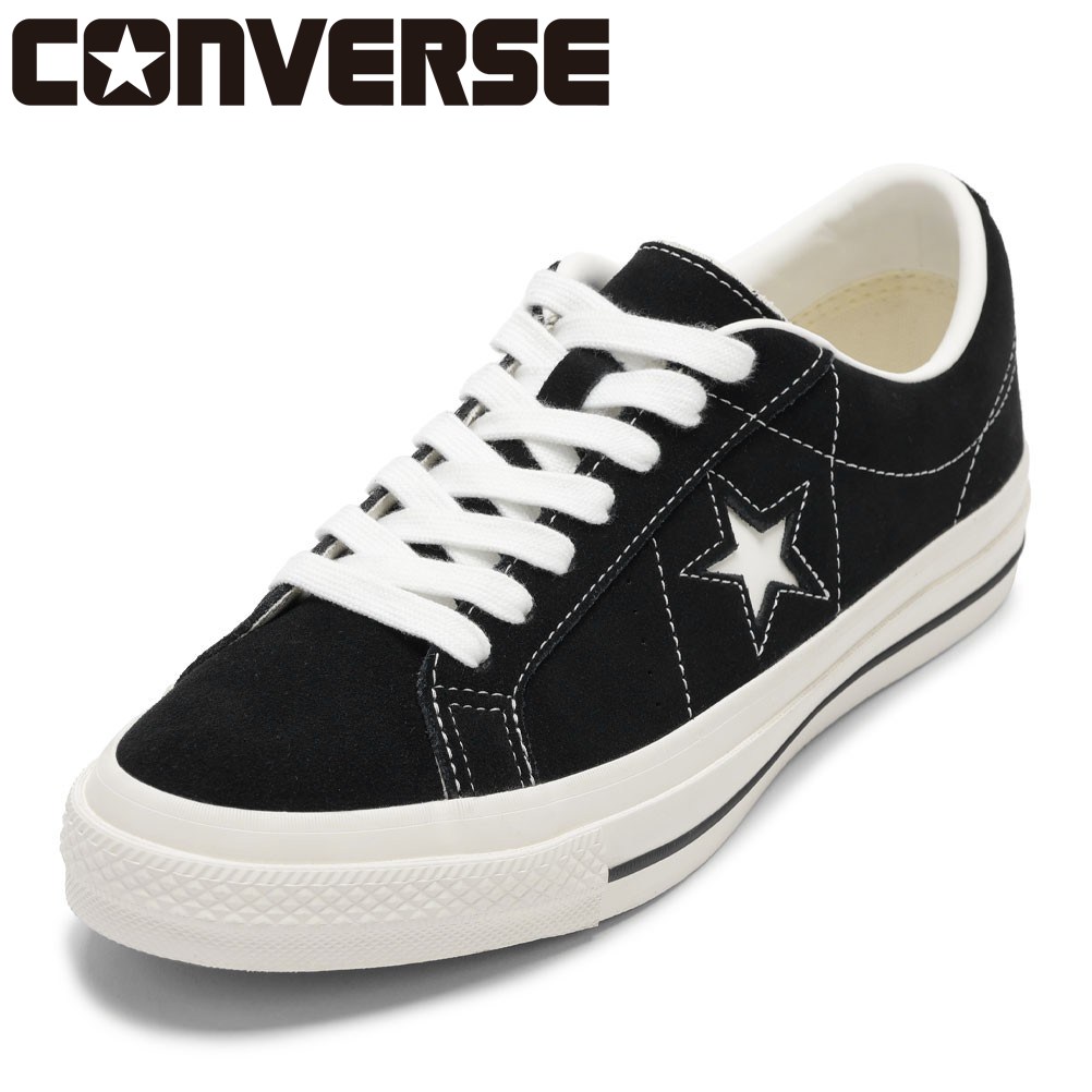【全品P15倍！14日20:00～28H限定】コンバース CONVERSE 35200860M メンズ靴 靴 シューズ 2E スニーカー ローカットスニーカー ONE STAR SUEDE ワンスター　スエード クッション性 ウレタン クラシック 人気 ブランド ブラック