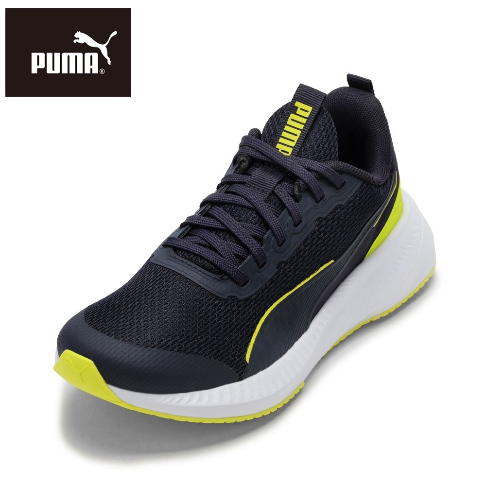 プーマ PUMA 401526.02J キッズ靴 靴 シューズ 2E スニーカー キッズ 運動靴 通学 体育 軽量 子供靴 女の子 フライヤー LITE 3 JR クッション性 ローカットスニーカー 人気 ブランド ネイビー