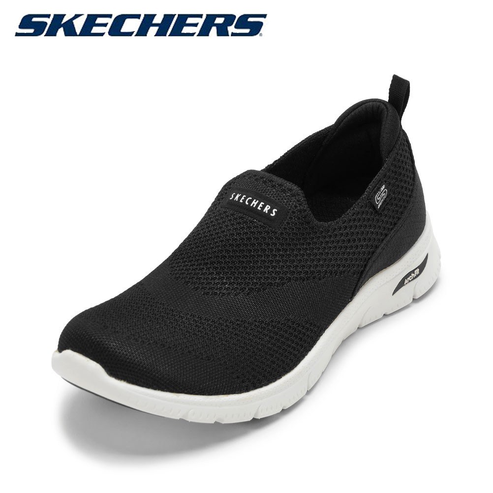 【全品P5倍！17日09:59まで】スケッチャーズ SKECHERS 104680 レディース靴 靴 シューズ 2E スニーカー スリッポン クッション性 ストレッチ ARCH FIT REFINE 2.0 ローカットスニーカー 人気 ブランド ブラック×ホワイト