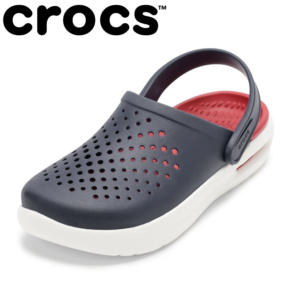 クロックス crocs 209964.W レディース靴 靴 シューズ 3E相当 サンダル クロッグ スリッパ ルームシューズ つっかけ 軽量 クッション性 InMotion Clog 耐久性 柔らかい 人気 ブランド ネイビー