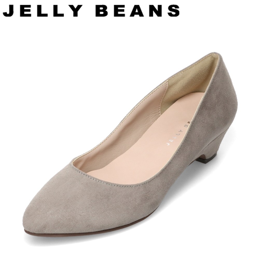 ジェリービーンズ JELLY BEANS JB-91002 レディース靴 靴 シューズ 2E相当 パンプス 撥水 クッション性 疲れにくい 歩きやすい 通勤 オフィス ビジネス 抗菌 防臭 グレー×スエード