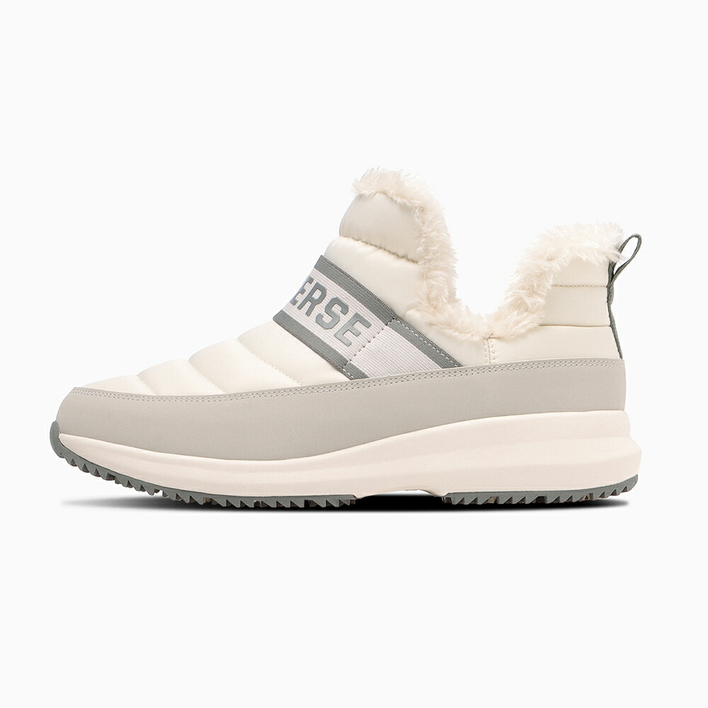 【全品P5倍！6日～9日まで】コンバース CONVERSE 38002220M メンズ靴 靴 シューズ 2E ブーツ ダウン 防水 防寒 ショート 滑りにくい 防滑 グリップ 雪 NX1570 WP LB MID ボア ファー ふわふわ あったか 人気 ブランド ホワイト×グレー