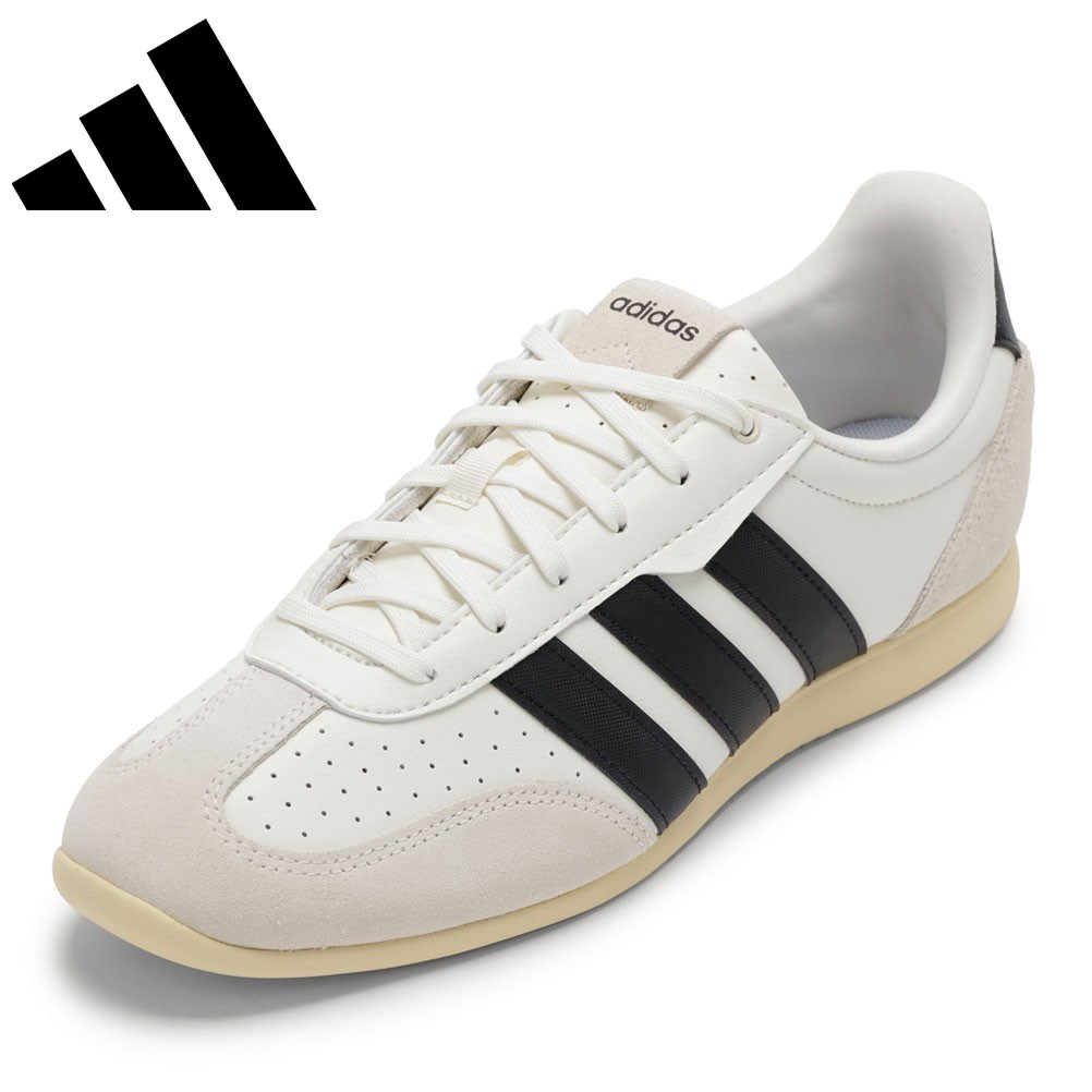 アディダス adidas KI6726M メンズ靴 靴 シューズ 2E スニーカー 耐久性 薄底 BARREDA LO フィット感 クラシック ローカットスニーカー 人気 ブランド ホワイト×ブラック