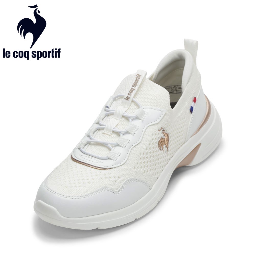 ルコックスポルティフ le coq sportif LU6SSN12LZ レディース靴 靴 シューズ 3E スニーカー ランニング シューズ はっ水 撥水 軽量 屈曲性 ワイド ゆったり LCS ロレーヌ 柔らかい フィット 消臭 低反発 ローカットスニーカー 人気 ブランド ホワイト×ピンク