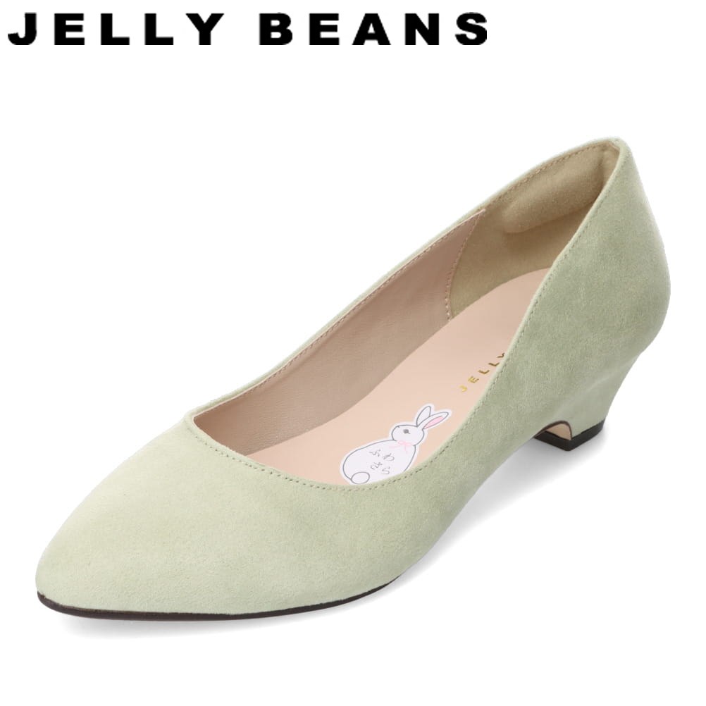 ジェリービーンズ JELLY BEANS JB-91002 レディース靴 靴 シューズ 2E パンプス はっ水 撥水 通勤 オフィス ビジネス セレモニー クッション性 抗菌 防臭 ふわふわ ウレタン シンプル グリーン