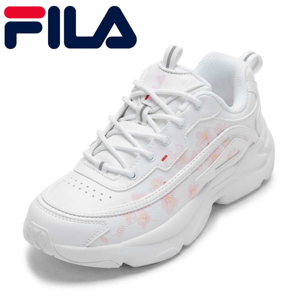 【全品P5倍！6日～9日まで】フィラ FILA FM0101029100 レディース靴 靴 シューズ 2E スニーカー RAYTONA CB 桜 ローカットスニーカー 人気 ブランド ホワイト×ピンク 7,106円