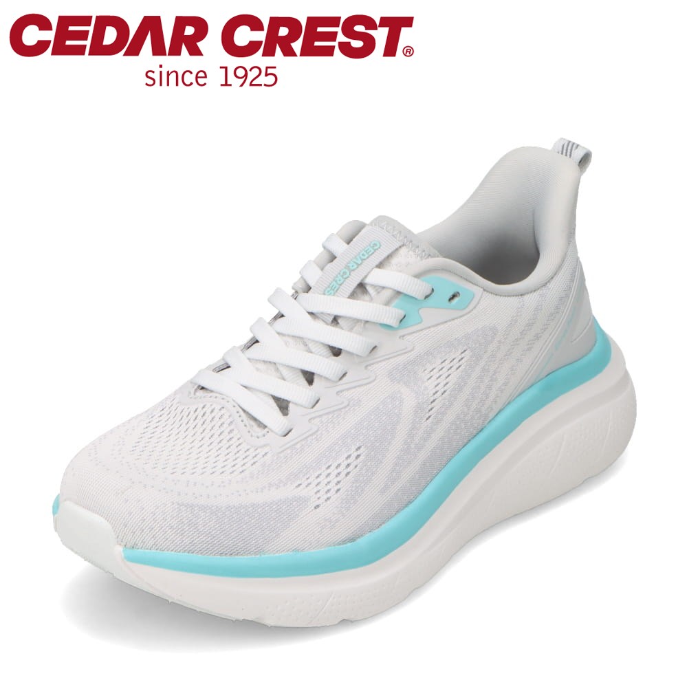セダークレスト CEDAR CREST CC-9902W レディース靴 靴 シューズ 3E スニーカー 厚底 クッション性 衝撃吸収 ニット Cirrus2 W 伸縮性 柔らかい 高反発 反発性 弾力性 ローカットスニーカー 反射材 リフレクター グレー×サックス