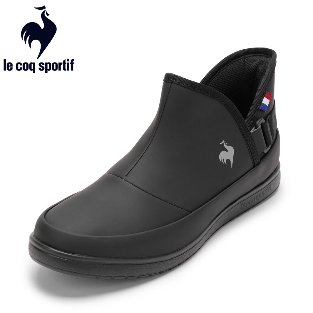 【全品P5倍！17日09:59まで】ルコックスポルティフ le coq sportif LU6SRS24LZ レディース靴 靴 シューズ 3E レイン ブーツ シューズ 防水 ショート 軽量 LCS アルマ AC R SI 履きやすい 人気 ブランド ブラック×グレー