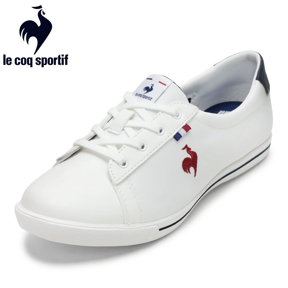 ルコックスポルティフ le coq sportif LU6SSN20LZ レディース靴 靴 シューズ 3E スニーカー 軽量 クッション性 LCS テルナウォーク II 消臭 EVA ローカットスニーカー 人気 ブランド ホワイト×レッド