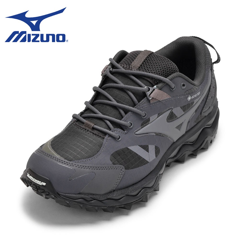 ミズノ MIZUNO D1GA237309 メンズ靴 靴 シューズ 2E スニーカー 防水 シューズ ゴアテックス GORE-TEX 透湿 クッション性 MUJIN TL GTX グリップ力 耐久性 柔らかい ローカットスニーカー 人気 ブランド ダークグレー