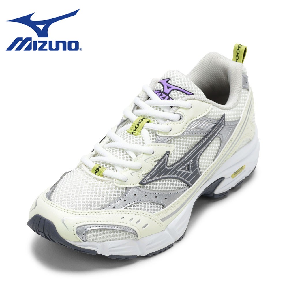 【全品P5倍！6日～9日まで】ミズノ MIZUNO D1GA245119L レディース靴 靴 シューズ 3E スニーカー ローカットスニーカー クッション性 MXR 耐久性 柔らかい 人気 ブランド ホワイト×イエロー 8,276円