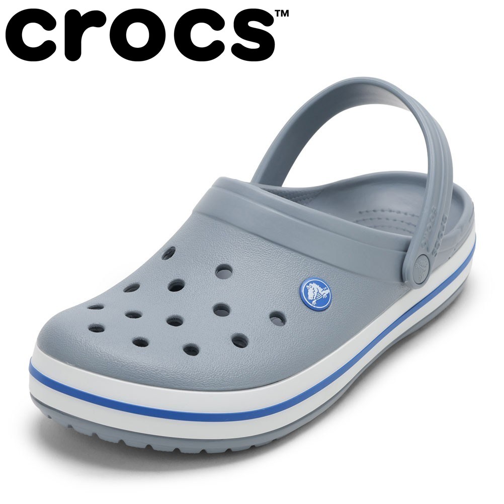 クロックス crocs 11016 M 4 メンズ靴 靴 シューズ 3E サンダル クロッグ スリッパ ルームシューズ つっかけ 軽量 通気性 通気孔 CROCBAND 耐久性 人気 ブランド グレー