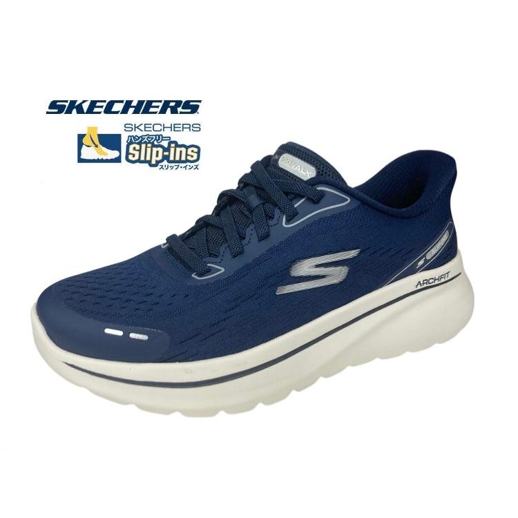 スケッチャーズ レディース スリップインズ SKECHERS 125840 NVW 軽量 滑りにくい 厚底 ウォーキング スニーカー ゴーウォーク アーチフィット Nジョイ