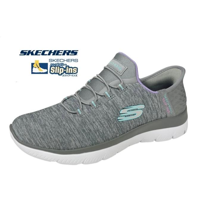 スケッチャーズ 149937W GYMT スリップインズ 幅ひろい レディース スニーカー Slip-ins SKECHERS SUMMITS ハンズフリーシューズ ウォーキング レディース靴-靴