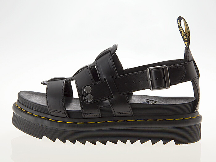 代引不可 楽天市場 ドクターマーチン Dr Martens Terry Fishrman Strap Sandal テリーフィッシャーマン ストラップ サンダル グラディエーター 厚底 メンズ レディースサイズ Black ブラック 黒 Shoelike 高質で安価 Www Entraide Ma