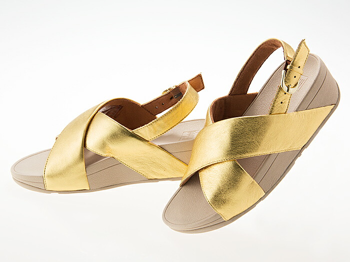 フィットフロップ FITFLOP LULU CROSS BACK STRAP LEATHER SANDALS ルル クロス バックストラップ レザー サンダル レディース ヒール高さ約4.5センチ ARTISAN GOLD ゴールド #K03-667 フィットフロップ FITFLOP LULU CROSS BACK STRAP LEATHER SANDALS ルル クロス バックストラップ レザー サンダル レディース ヒール高さ約4.5センチ ARTISAN GOLD ゴールド #K03-667
