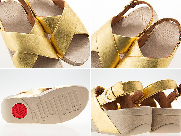 フィットフロップ FITFLOP LULU CROSS BACK STRAP LEATHER SANDALS ルル クロス バックストラップ レザー サンダル レディース ヒール高さ約4.5センチ ARTISAN GOLD ゴールド #K03-667 フィットフロップ FITFLOP LULU CROSS BACK STRAP LEATHER SANDALS ルル クロス バックストラップ レザー サンダル レディース ヒール高さ約4.5センチ ARTISAN GOLD ゴールド #K03-667