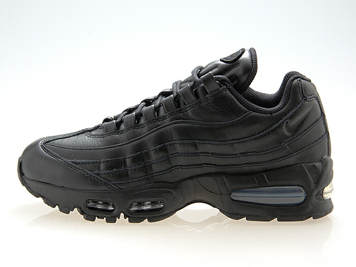 ナイキ NIKE AIR MAX 95 LEATHER BIG BUBBLE QS【TRIPLE BLACK】 エアマックス95 レザー ビックバブル トリプルブラック 黒 #IM0696-001