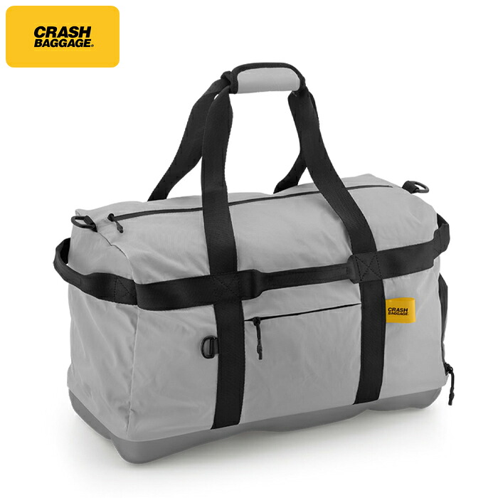 クラッシュバゲージ CRASH BAGGAGE HARD WEEKENDER DUFFLE NYLON BAG ハード ウィークエンダー ナイロン ダッフル バック ユニセックス SILVER シルバー #CB316-21|ShoeLike