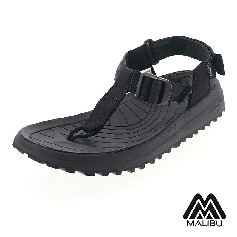 マリブサンダルズ メンズサンダル スポーツサンダル トング ストラップシューズ MALIBU SANDALS SOLSTICE ブラック MS09-0001