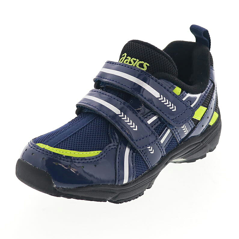 asics アシックス スクスク GDランナー ミニ NR キッズ スニーカー 幅が細めのモデル 抗菌 防臭 通学 運動靴 1144A309-400 ネイビー×ブラック 17.0cm～20.0cm