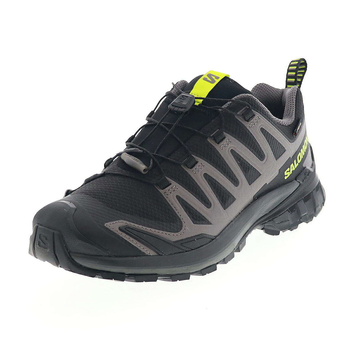 サロモン メンズ スニーカー 男性用 トレイル ランニングシューズ アウトドア SALOMON XA PRO 3D V9 GORE-TEX 防水 479873 27 V0 ブラック/グレー/ライム