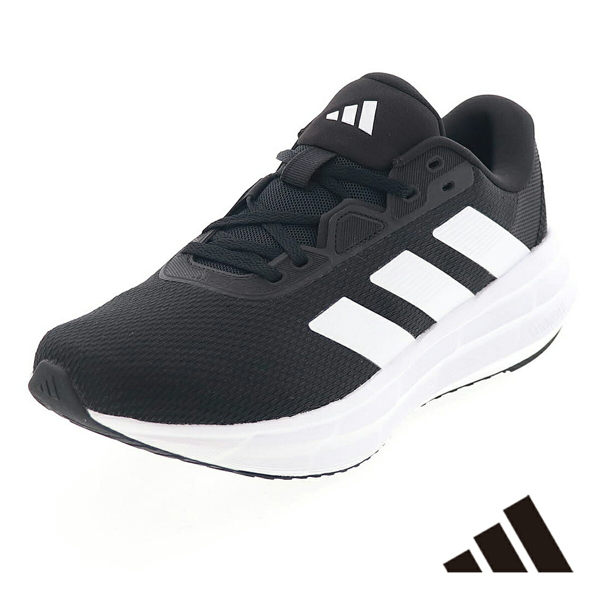 adidas アディダス ギャラクシー7 ワイド M JR9585 メンズ ランニングシューズ スポーツシューズ 運動靴 幅広 ブラック/ホワイト 2025秋冬 新作