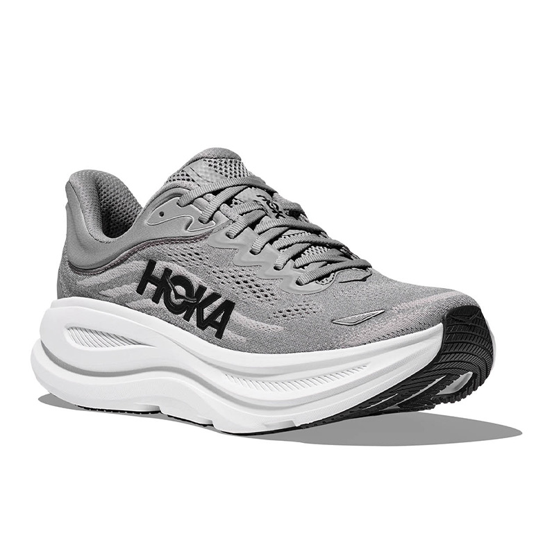 HOKA ホカ BONDI 9 D ボンダイ メンズ ランニングシューズ GCTC GALACTIC GREY / STELLAR GREY 1162011 運動靴 軽量 マラソン ジョギング｜靴のシューマート