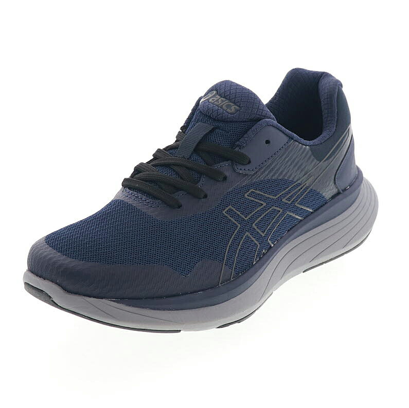 ASICS アシックス KNEESUP M012 メンズ ウォーキングシューズ ニーズアップ 幅広4E 脱ぎ履き簡単 ジップアップ付き 1241A012-400 ネイビーブルー
