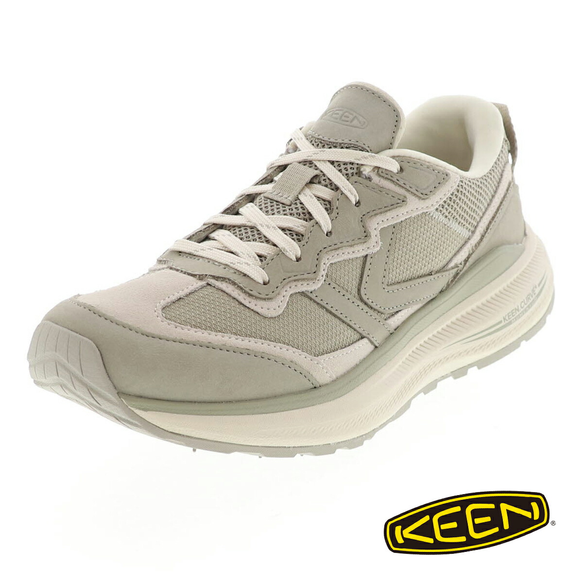 キーン メンズ ダブルケーファイブハンドレッド レザー ウォーキングシューズ メンズ ローカット スニーカー KEEN WK500 1031275 ABBEY STONE/BIRCH 15,048円
