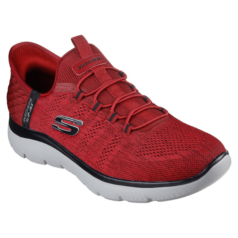 SKECHERS スケッチャーズ スリップインズ メンズ スニーカー SKJ-232469W-RDBK レッド/ブラック RED/BLACK Hands Free Slip-ins SUMMITS-KEY PACE 幅広 4E画像