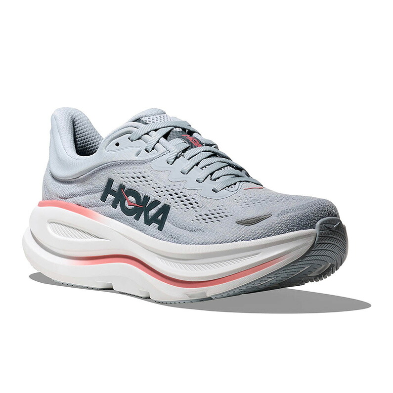 HOKA ホカ BONDI9 ボンダイ 9 レディース ランニングシューズ B MBLW MINERAL BLUE WASHED BLUE ブルー 1162012 青 運動靴 軽量 マラソン ジョギング｜靴のシューマート