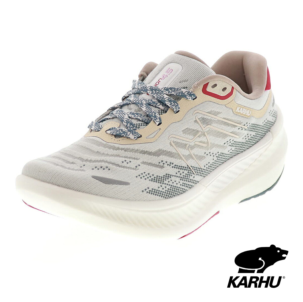 KARHU カルフ FUSION 4.5 レディース ランニング シューズ トレーニング ワークアウト ローカット スニーカー F201020 DAWN BLUE/BARBERRY|靴のシューマート