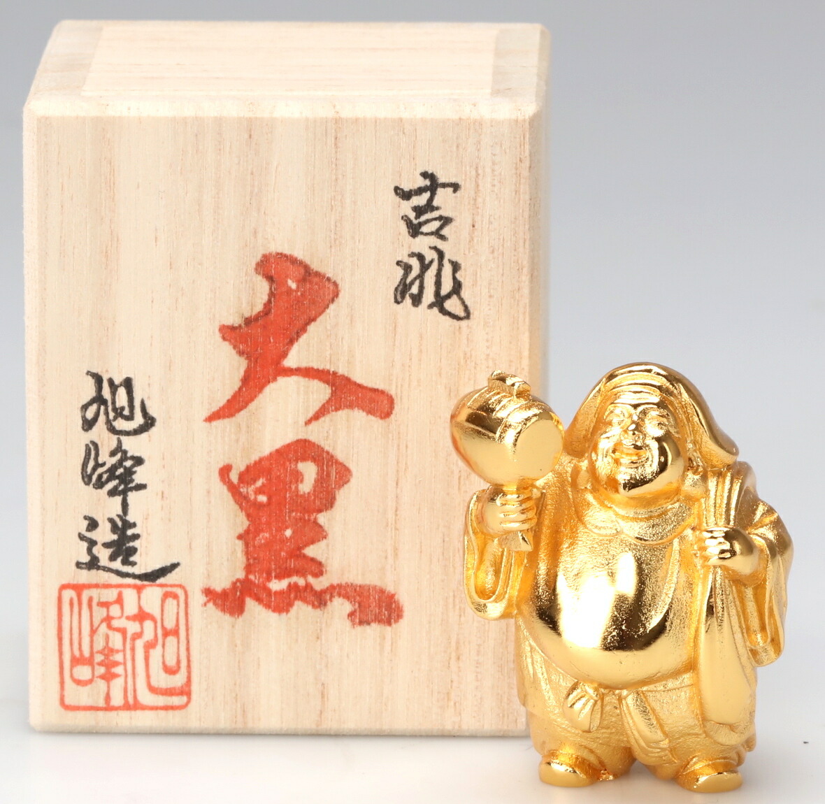 楽天市場】縁起物 置物 七福神〔大黒天〕シルキーゴールド 日本