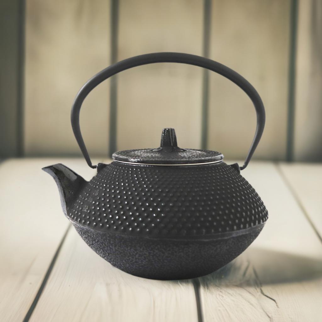 楽天市場】南部鉄器 鉄瓶 南部鉄瓶 丸釜肌 0.4L 茶漉し付 やかん