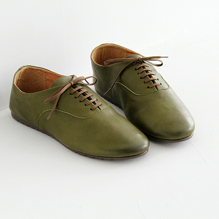 chausser Turnshoe ショセ ターンシュー レースアップシューズ CT-02 green レディース 靴 【国内配送】