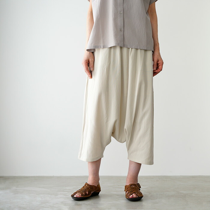 【10%OFFクーポン券客体】エヴァムエヴァ ズボン下 evam eva 綿織物 類人猿エル ズボン下 cotton sarrouel pants E241T169 レディース ボトムス