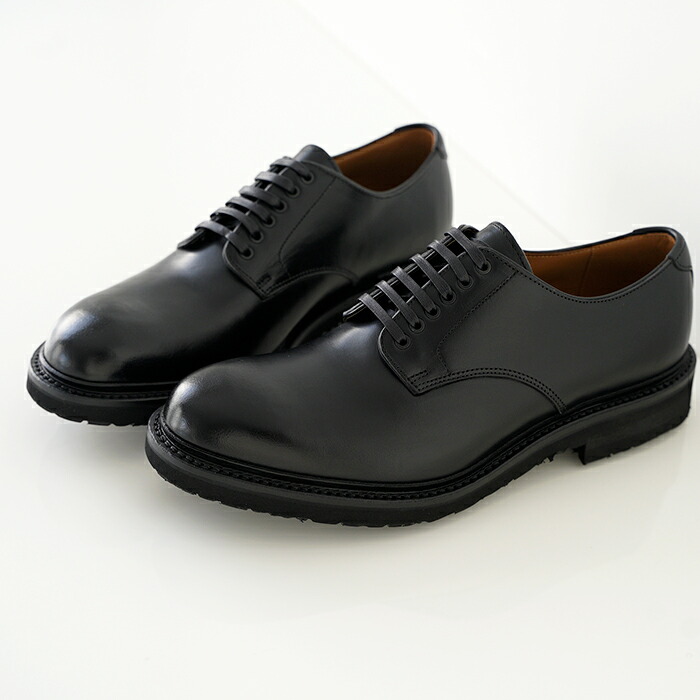 美品】chausser ショセ コードバン プレーントゥ 短靴 25.5cm 【公式通販】