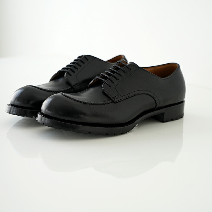 【別注】chausser ショセ Uモカレースアップシューズ C-7053 chromexcel black クロムエクセルレザー クロムエクセルレザー メンズ