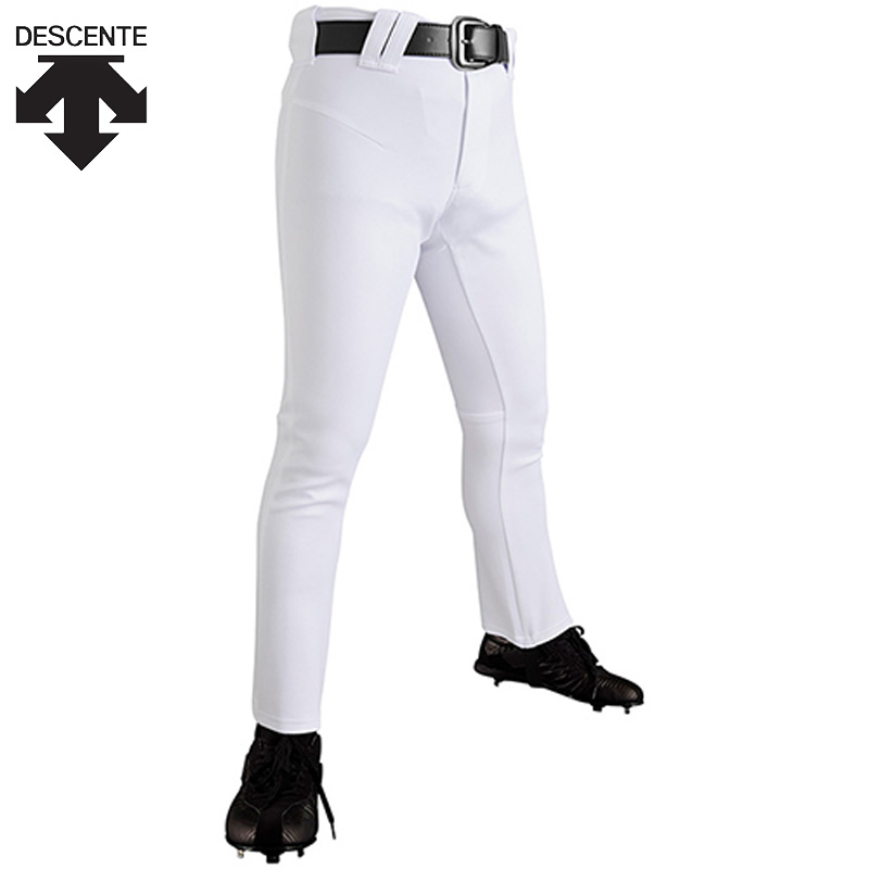 パンツのみ デサント メンズ D-COMFIT PANTS PRO (ストレートFIT) 野球 ウェア ボトムス 長ズボン 競技 練習着 ホワイト 白 送料無料 DESCENTE DB-1233LP