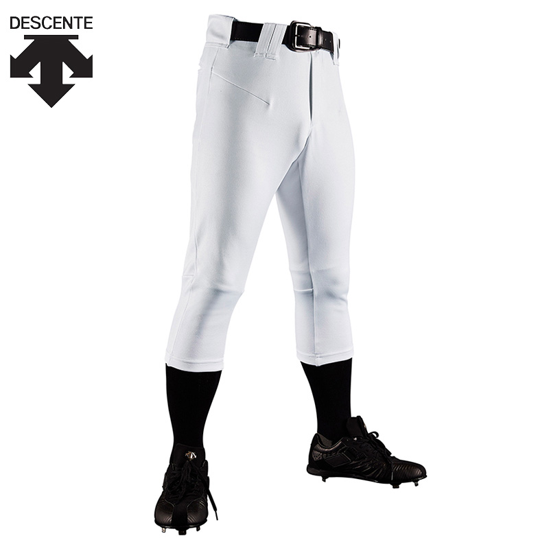 パンツのみ デサント メンズ D-COMFIT PANTS PRO (レギュラーフィット) 野球 ウェア ボトムス 長ズボン ロングパンツ ユニフォーム 練習着 試合 部活 ホワイト 白 送料無料 DESCENTE DB-1239P