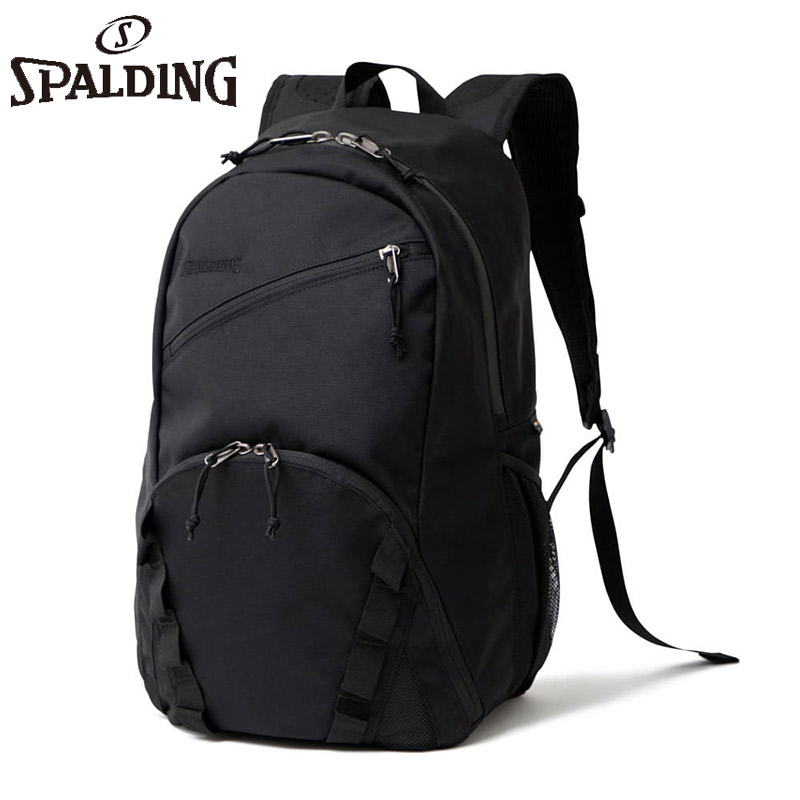 35L スポルディング スポーツ メンズ レディース ハーフデイプロ バスケットボール アクセサリー バッグ 鞄 CORDURA リュック ブラック 黒 送料無料 spalding 50-020｜シューズ愛ランド　店