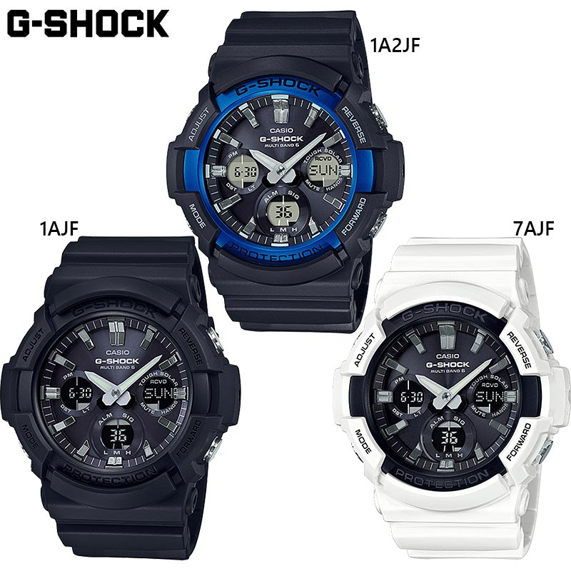 国内正規品 カシオ メンズ G-SHOCK Gショック 時計 ウォッチ 腕時計 衝撃に強い 20気圧防水 ソーラー 電波 暗所で見やすい カジュアル 送料無料 CASIO GAW-100B