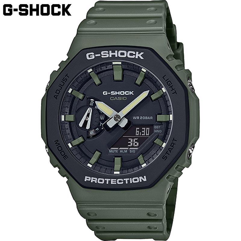 国内正規品 カシオ メンズ G-SHOCK Gショック 時計 ウォッチ 腕時計 衝撃に強い 20気圧防水 薄型 カジュアル 軽量 送料無料 CASIO GA-2110SU