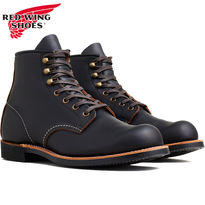 正規取扱店 レッドウィング メンズ ブラックスミス Blacksmith ブーツ 靴 シューズ ブラック プレーリー ワイズD Made in USA ビブラム ブラック 黒 送料無料 RED WING 3345