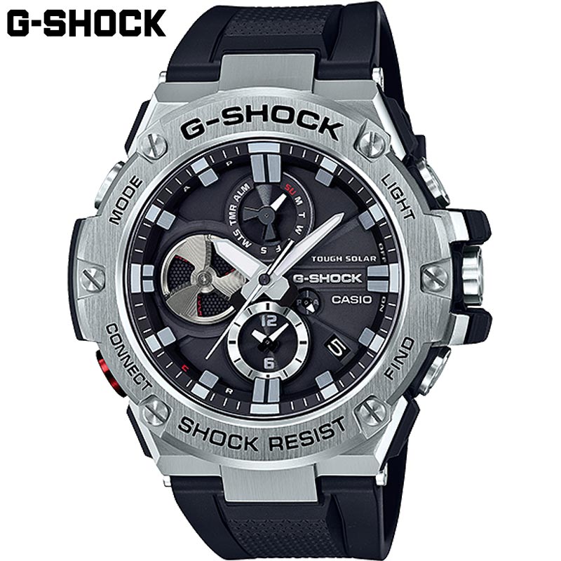 国内正規品 カシオ メンズ G-SHOCK Gショック 時計 ウォッチ 腕時計 ソーラー モバイルリンク 20気圧防水 アナログ 衝撃に強い 送料無料 CASIO GST-B100